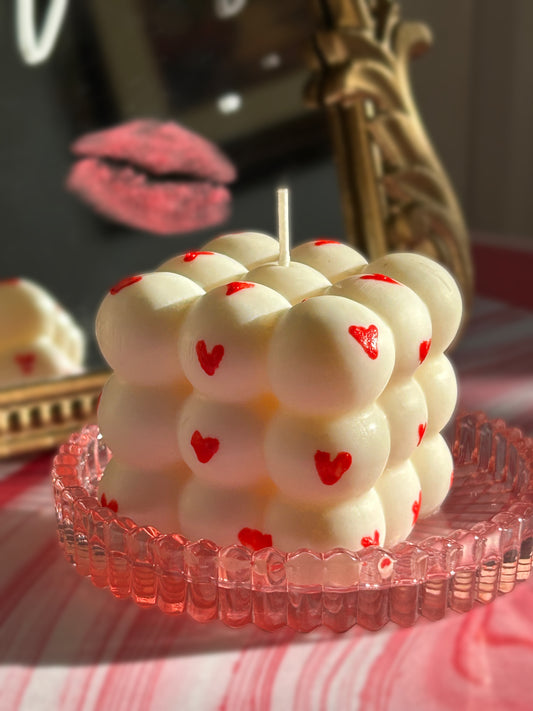 Valentine’s bubble candle ❤️